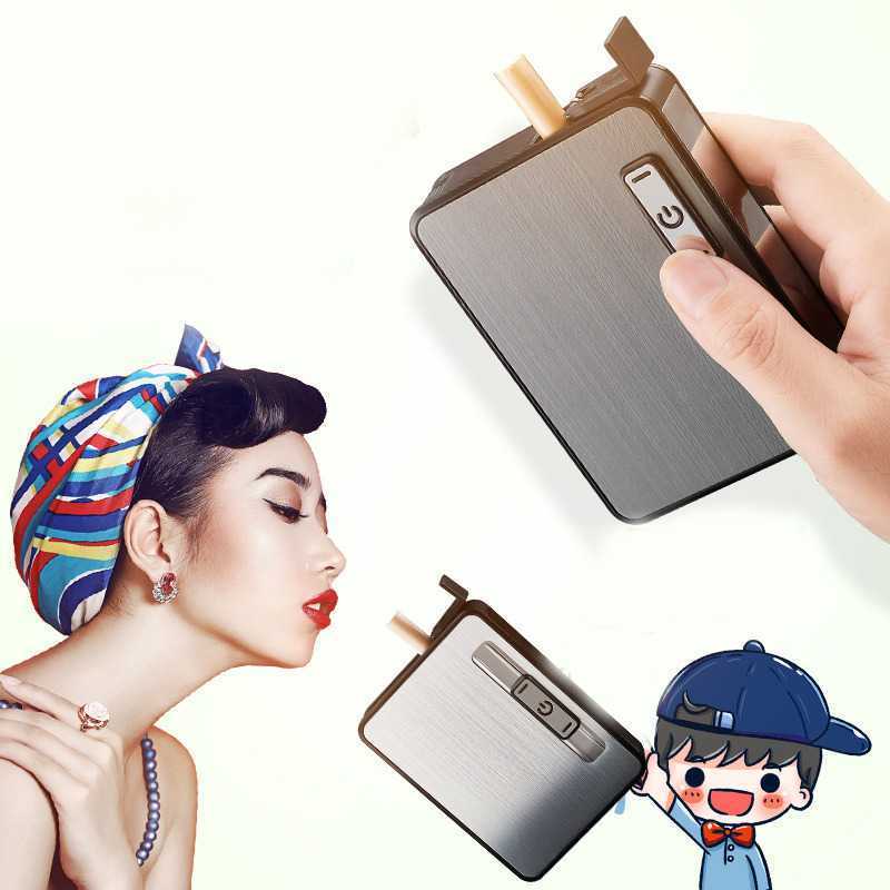 Jual Focus Firetric Kotak Rokok Cigarette Box 10 Slot Dengan Korek Gas ...