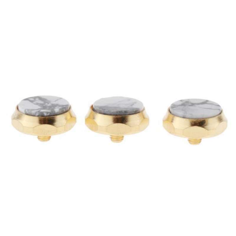 Promo 4xHand Polished Trumpet Finger Key Buttons Caps Brass Trumpet