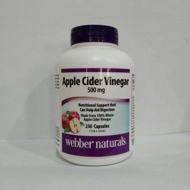 Jual ber Naturals Apple Cider Vinegar 500mg 250 Capsule di Seller