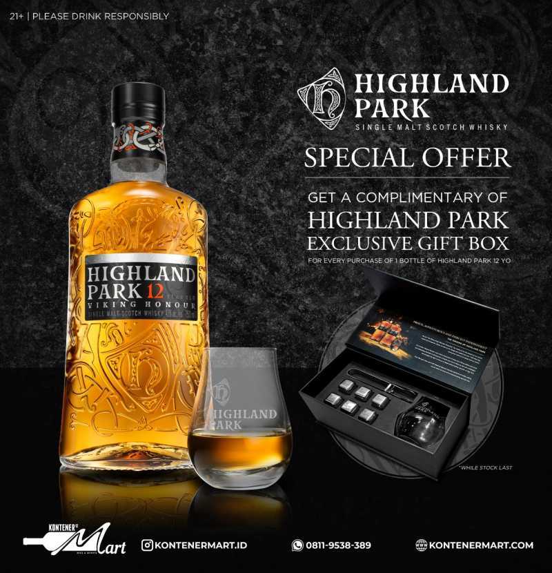 Jual HIGHLAND PARK 12 FREE HIGHLAND EXCLUSIVE GIFT BOX di Seller