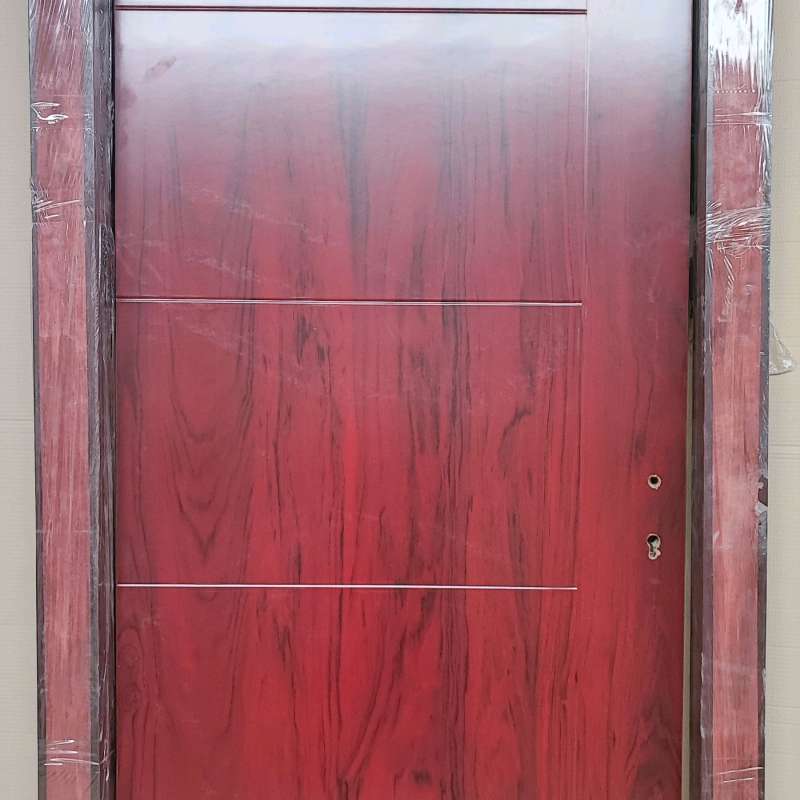 Jual Pintu Kayu Jati Kamper Solid Engineering Premium Warna Coklat Urat