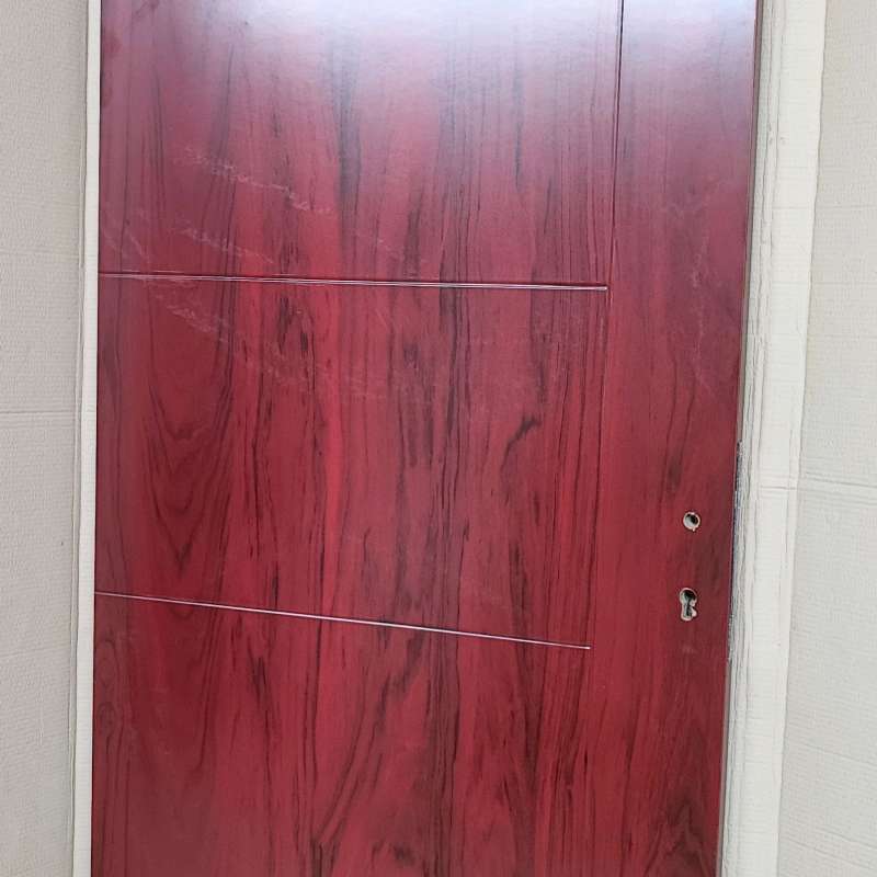 Jual Pintu Kayu Jati Kamper Solid Engineering Premium Warna Coklat Urat