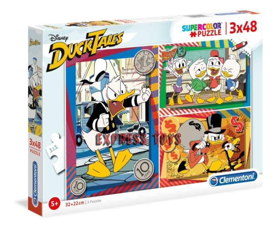 Jual CLEMENTONI DISNEY DUCK TALES SUPERCOLOR JIGSAW PUZZLE 3X48 PCS di ...
