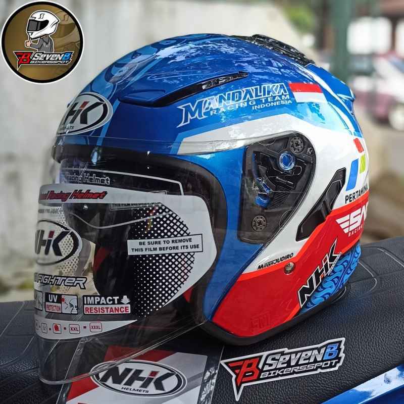 Jual HELM NHK R1 MANDALIKA LIMITED EDITION DOUBLE VISOR ORIGINAL SNI