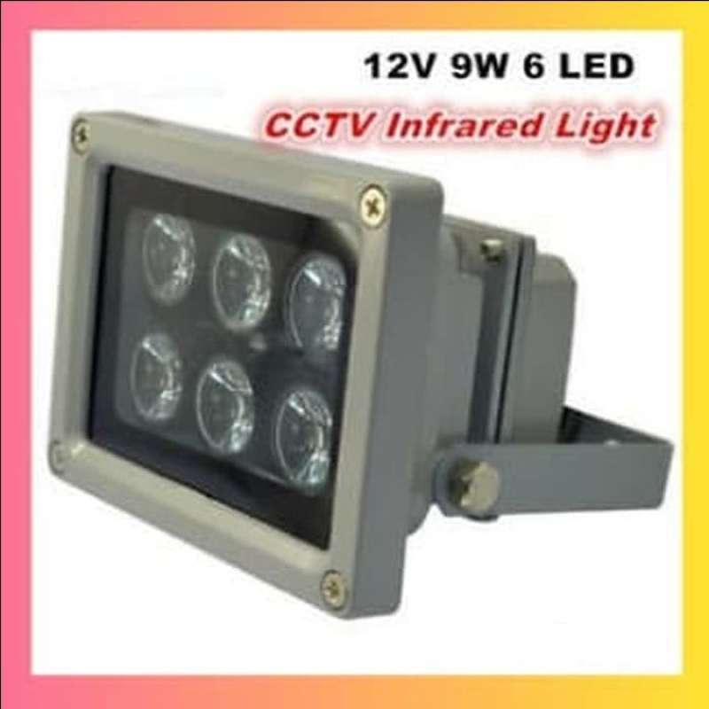 Jual Infrared illuminator CCTV Lampu External 6 Led range 30M di Seller