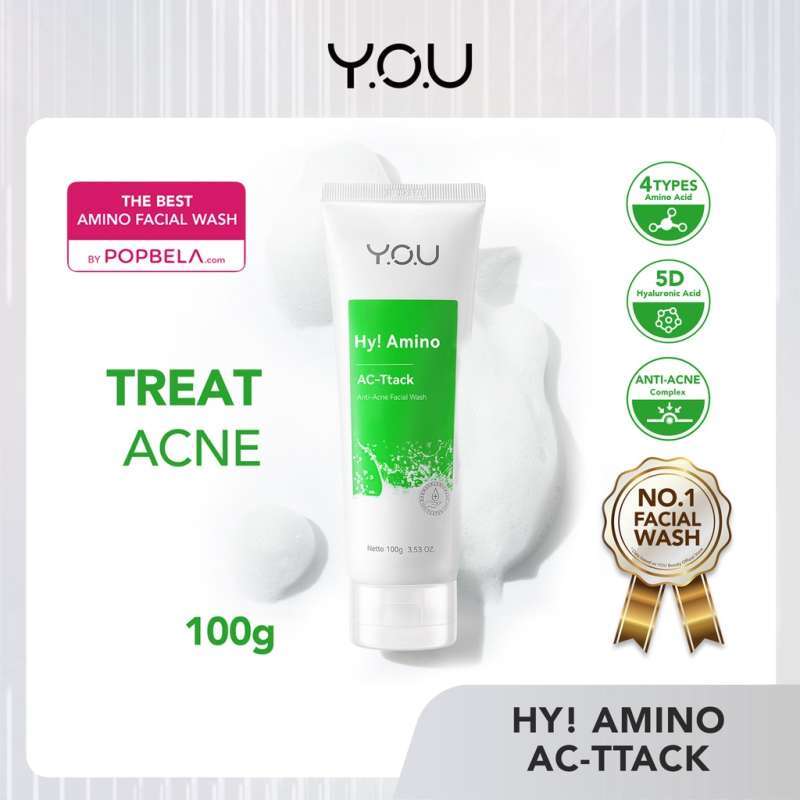 Jual You Hy! Amino Anti Acne Facial Wash Sabun Cuci Muka Acnes Facial