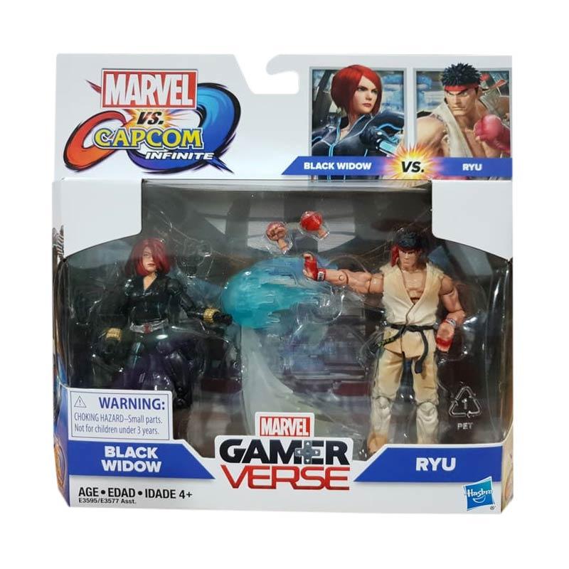 Jual Hasbro Marvel Gamer Verse 3,75 inch:Black Widow VS Ryu Action ...