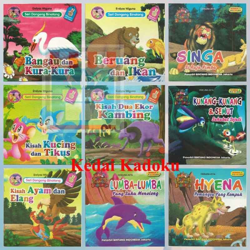 Jual Jual Paket 5 Buku Cerita Bergambar Berwarna 2 Bahasa Pilih Seri ...
