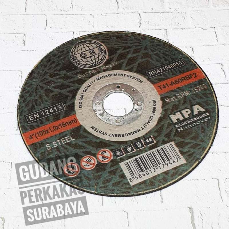 Jual 10 Pc Batu Potong Besi 4 Dim Cutting Wheel 4 In X 1 Mm Batu Potong ...