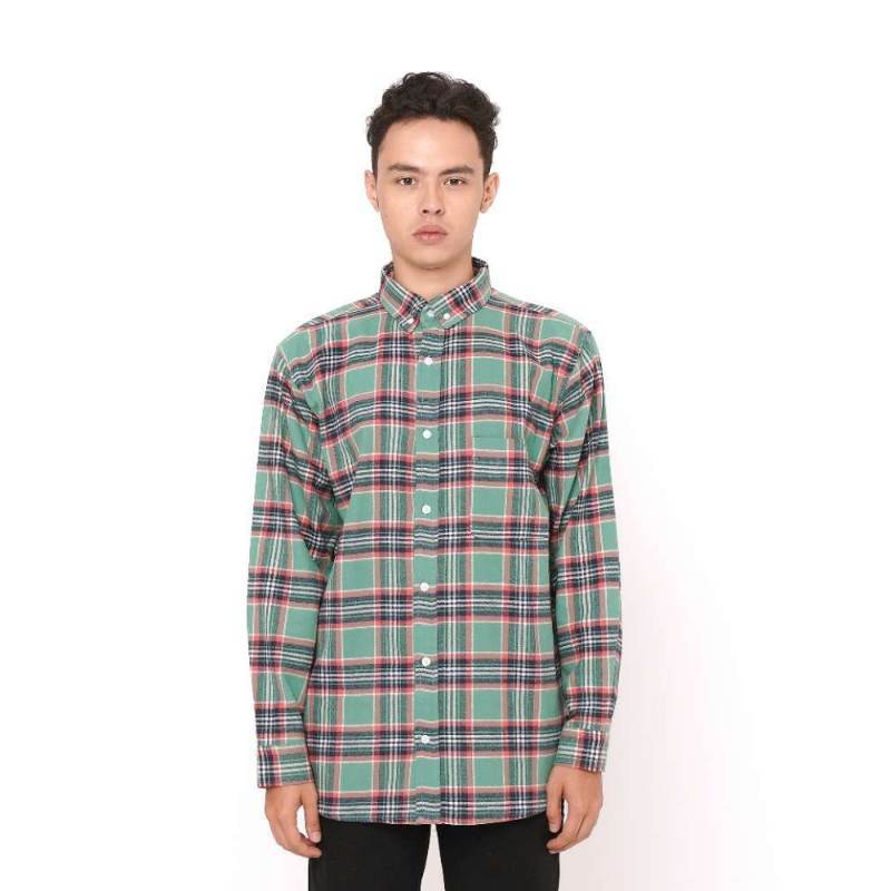 Promo Erigo Kemeja Flannel Zellina Navy - L di Seller Erigo Official