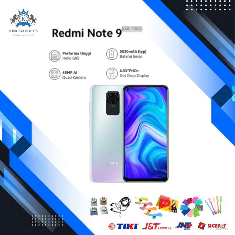Promo Xiaomi Redmi Note 9 4/64GB RAM 4GB Internal 64GB - GARANSI RESMI ...