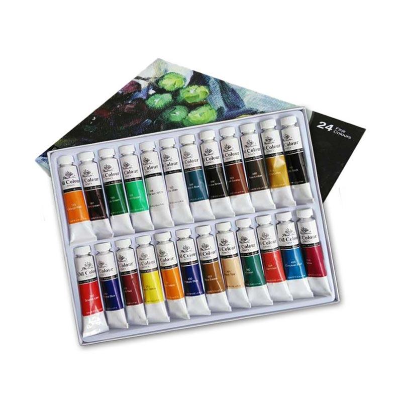 Jual EDS Acrylic Art Supplies Painting Kit Set [12 mL/ 24 Colors] di Seller HIKEA China Blibli