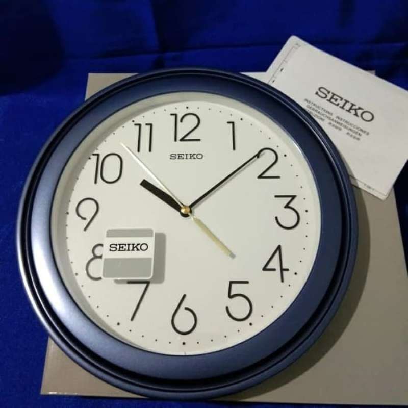 Promo Jam Dinding SEIKO QXA577 QXA577L Blue Original Diskon 10 di
