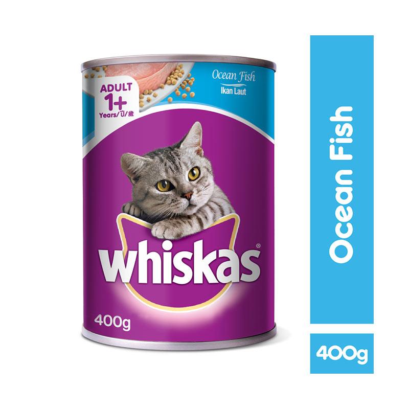 Promo WHISKAS® Cat Food Wet Can Ocean Fish Flavor [400 gr] Diskon 21