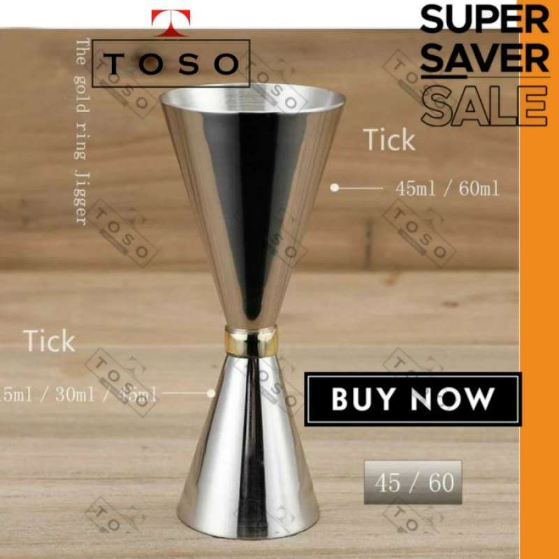 Jual SUS 304 JAPAN JIGGER MEASURE CUP GELAS UKUR STAINLESS TEBAL