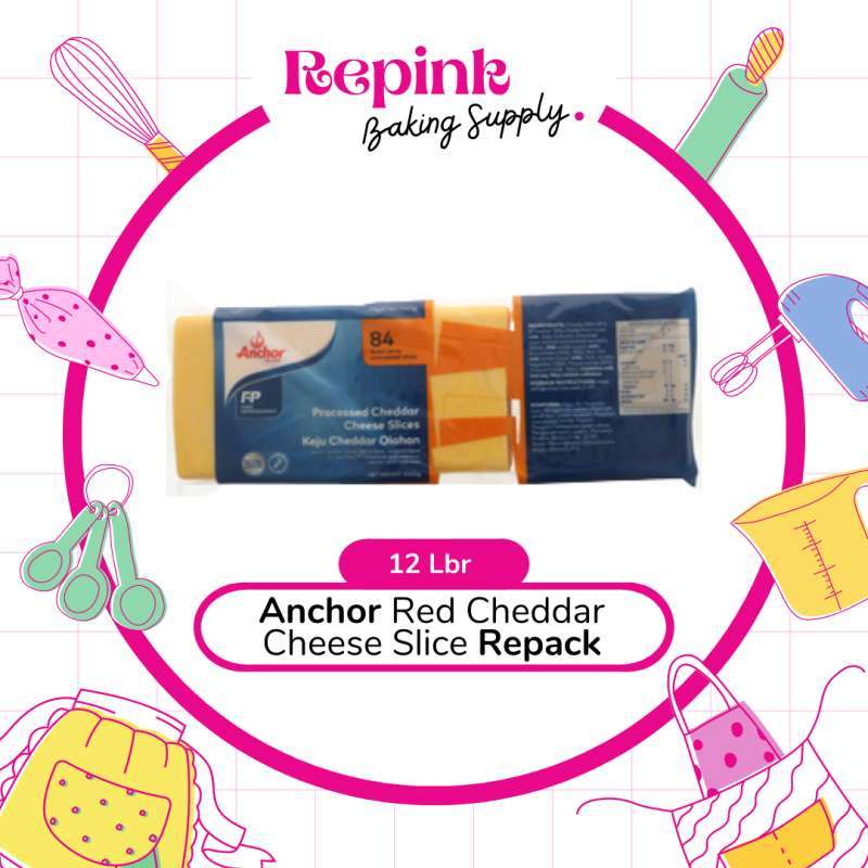 Promo Anchor Red Cheddar Cheese Slice 12 Lembar REPACK Diskon 36% di