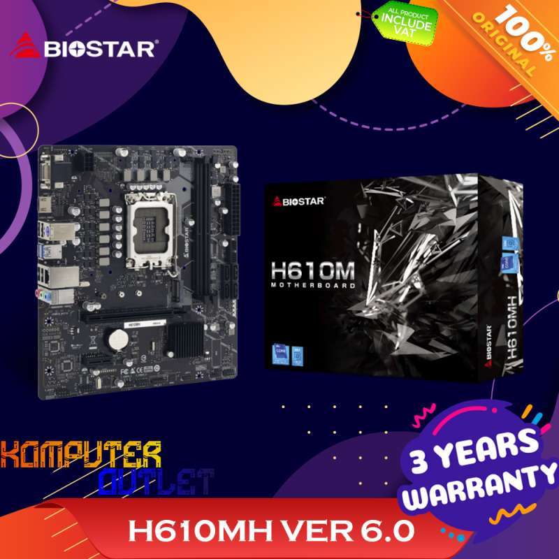 Jual BIOSTAR H610MH MOTHERBOARD INTEL di Seller Komputeroutlet ...