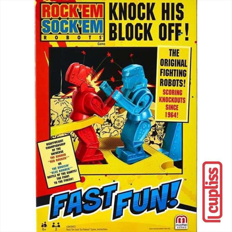Jual Mattel Games GLM92 Rock Em Sock Em Robots Board Game di Seller