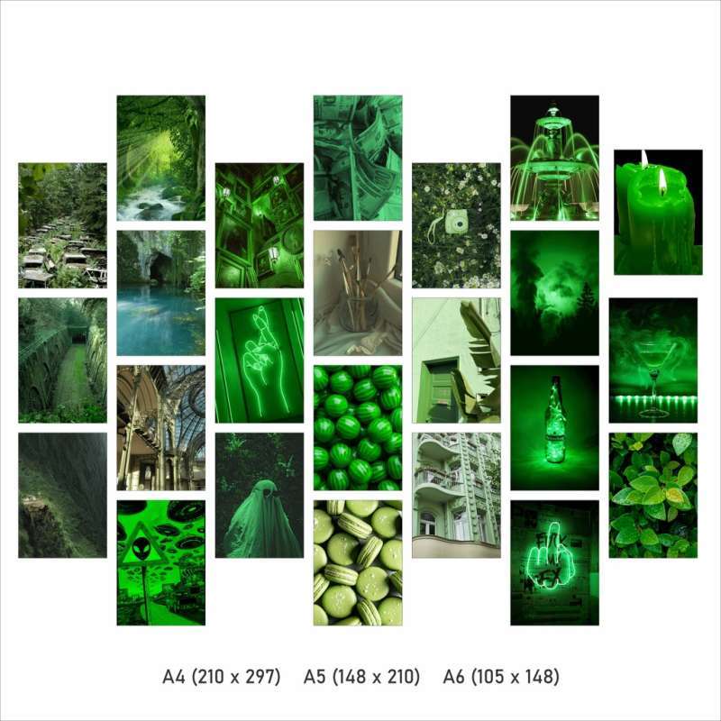 Promo Aesthetic Poster Theme Green Dekorasi Dinding Dmi Poster