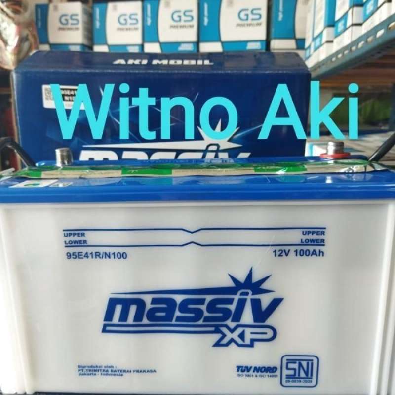 Jual Aki massiv xp n100 komatsu excavator, dump grade, dozer, truck