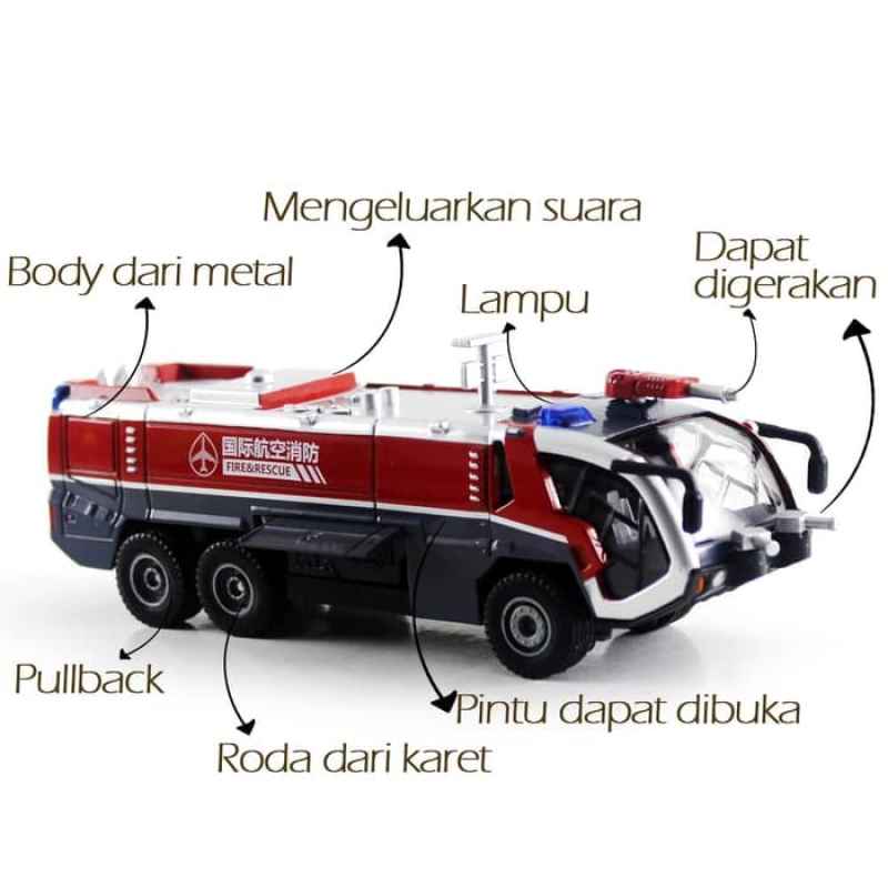 Jual OEM Besi  Truk  Pemadam Kebakaran Diecast Miniatur  