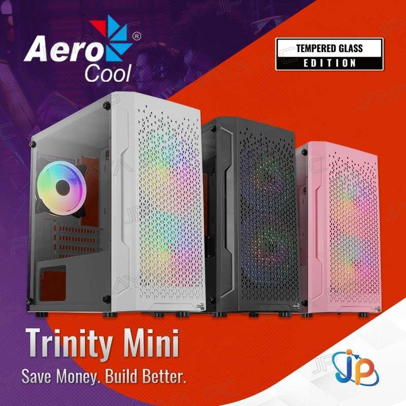 Promo Aerocool Gaming CPU Case Trinity Mini V2 Tempered Glass Chassis Diskon 4 di Seller Jaya