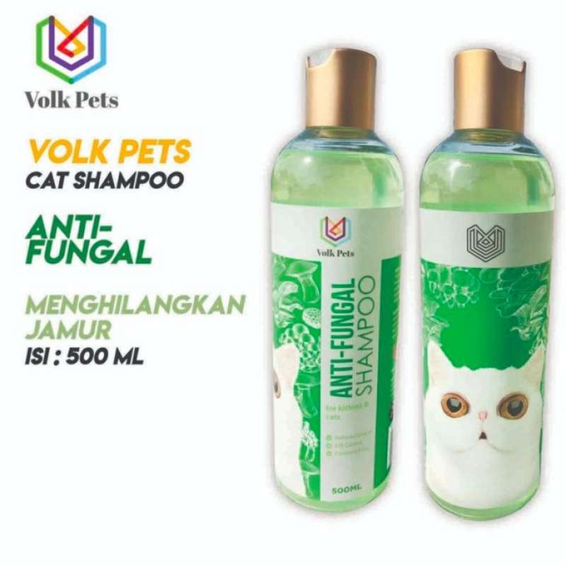 Promo Volk Pet Cat Shampoo Anti Fungal 500Ml Shampoo Obat Jamur Kucing Diskon 27 di Seller