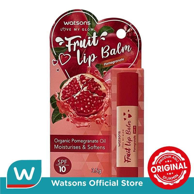 Promo Watsons Fruit Lip Balm Spf 10 Pomegranate 3.5G Diskon 38 di