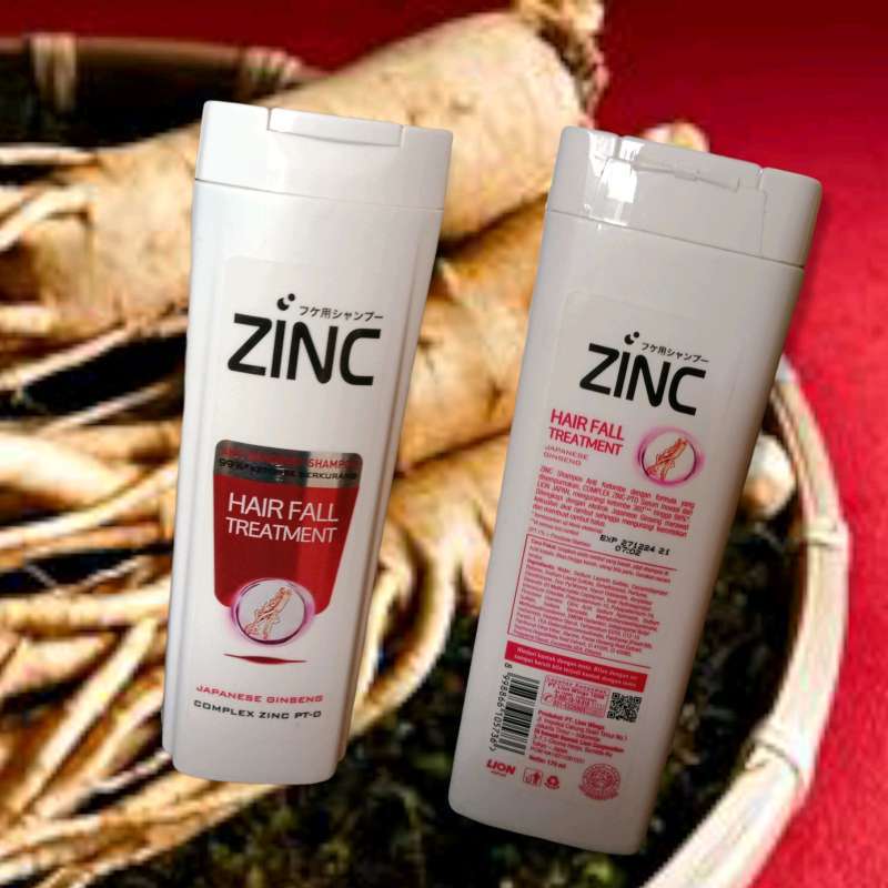 Jual ZINC SHAMPOO HAIR FALL TREATMENT JAPANESE GINSENG 170 ML di Seller