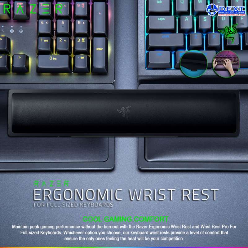 Promo Razer Ergonomic Wrist Rest For Fullsized Keyboards Accessories