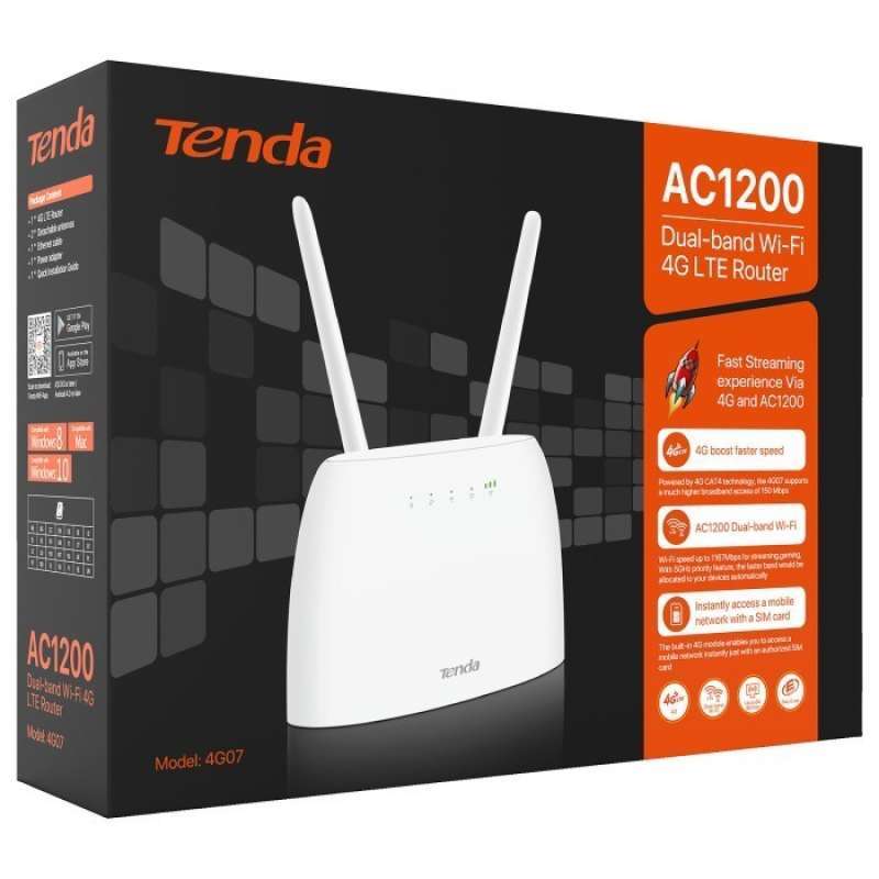Promo Tenda 4G07 AC1200 4G Dual Band Modem Wireless Router Diskon 24 di Seller Diklikaja