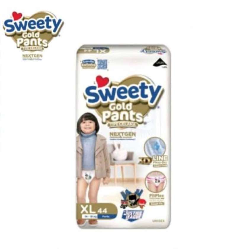 Jual Sweety Gold Pants Jumbo Pack S66, M60, L54, Xl44, Xxl36 Xl44 Di