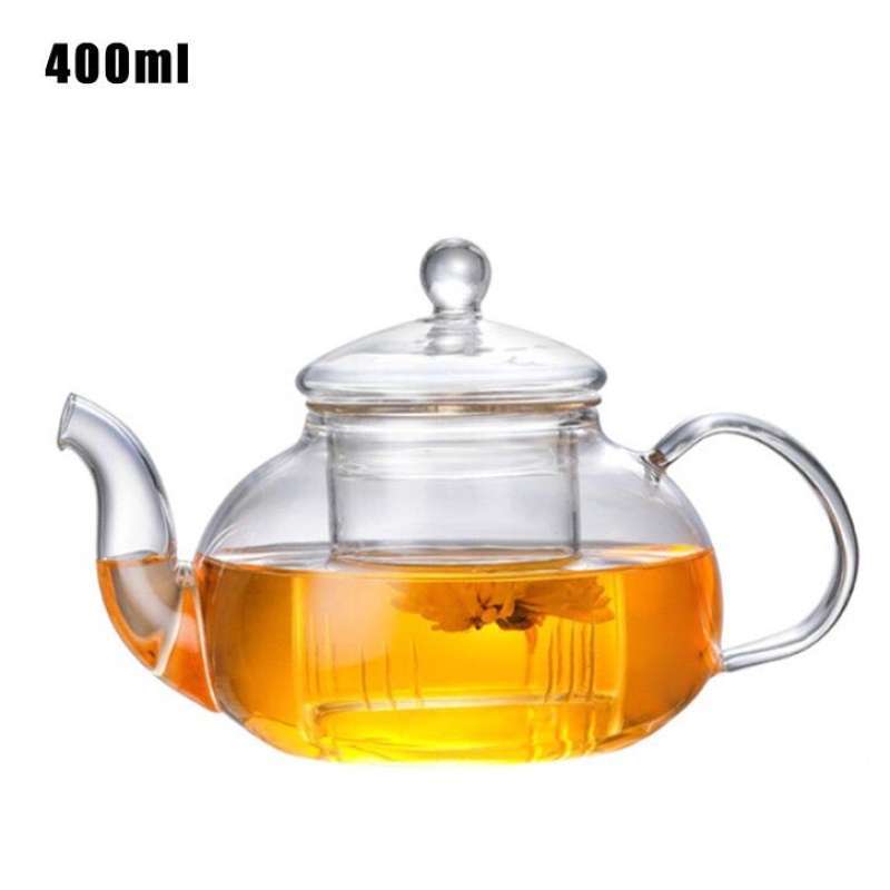 Promo Teapot filtertutup kaca Teko Pitcher Glass Japanese Style 400ml