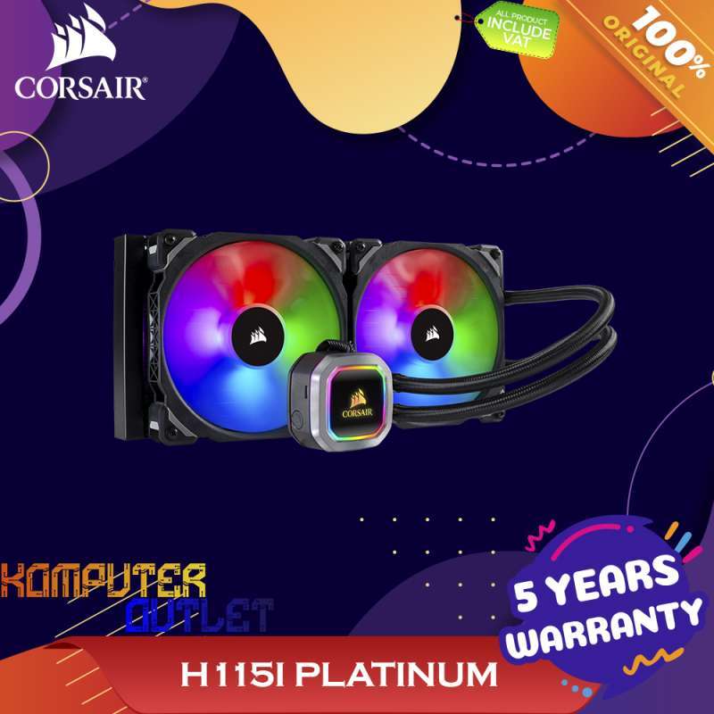 Jual Corsair Hydro Series™ H115i Rgb Platinum 280mm Liquid Cpu Cooler