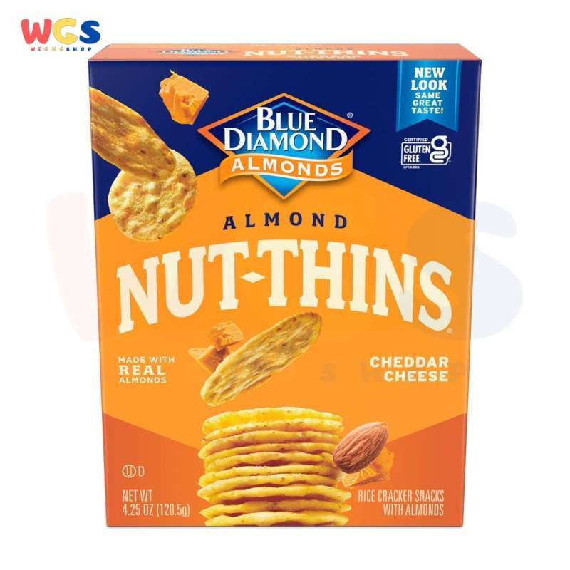 Jual Blue Diamond Almonds Nut Thins Cheddar Cheese Rice Cracker 120.5g di Seller