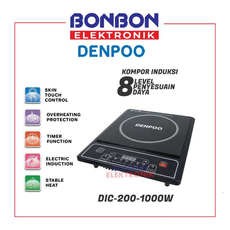 Jual Denpoo Kompor Induksi Listrik Low Watt DIC 2001000 / Induction Cooker di Seller Bonbon