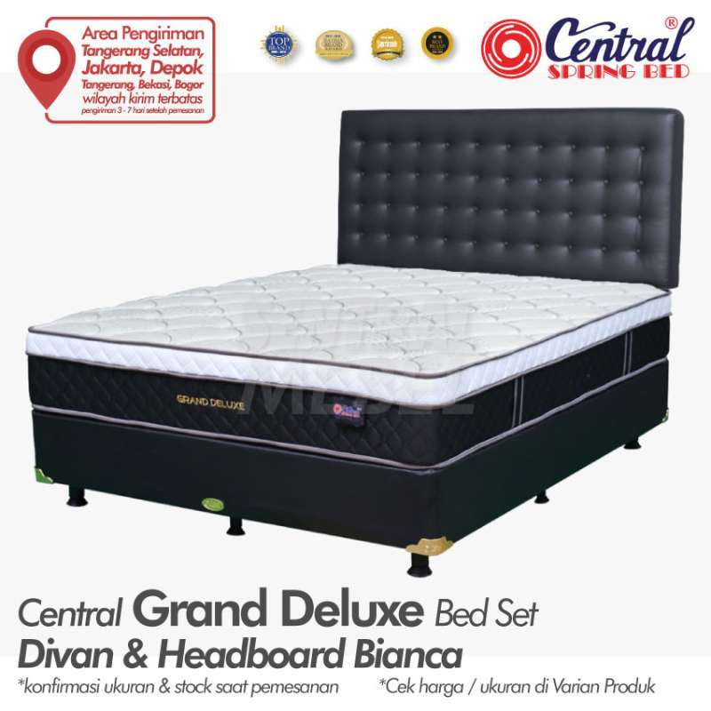 Jual Spring Bed Central Grand Deluxe Bed Set Headboard Bianca Di