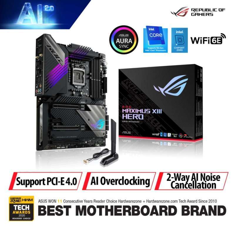 Jual Motherboard ASUS ROG MAXIMUS XIII HERO di Seller KomputerMedan