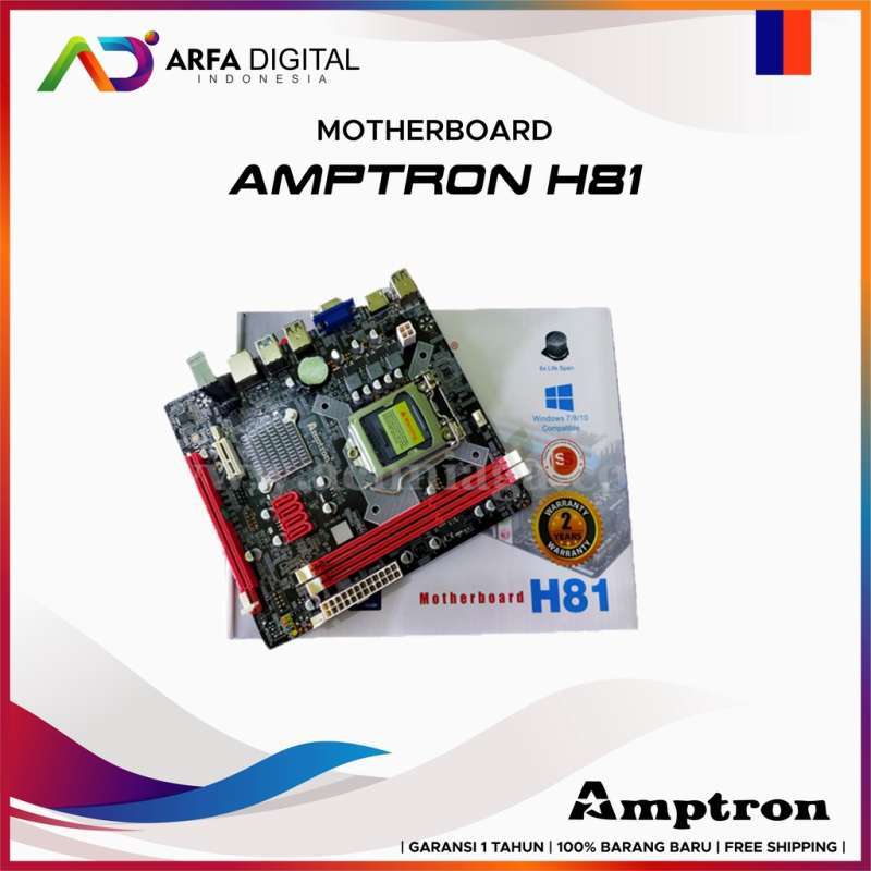 Jual Motherboard amptron H81 socket intel LGA 1150 DDR3 Mainboard ...