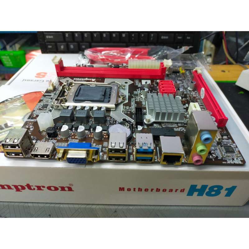 Jual Motherboard Amptron H81 Socket Intel Lga 1150 Ddr3 Mainboard ...