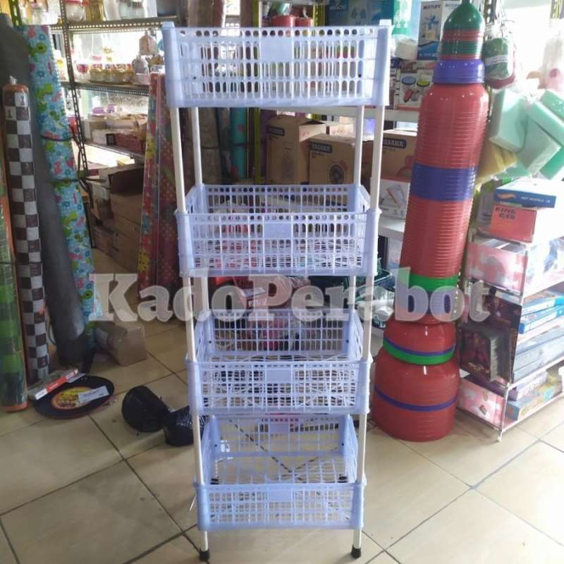 Jual Rak Susun Warung - Rak Pajangan Warung - Rak Susun 4 Display