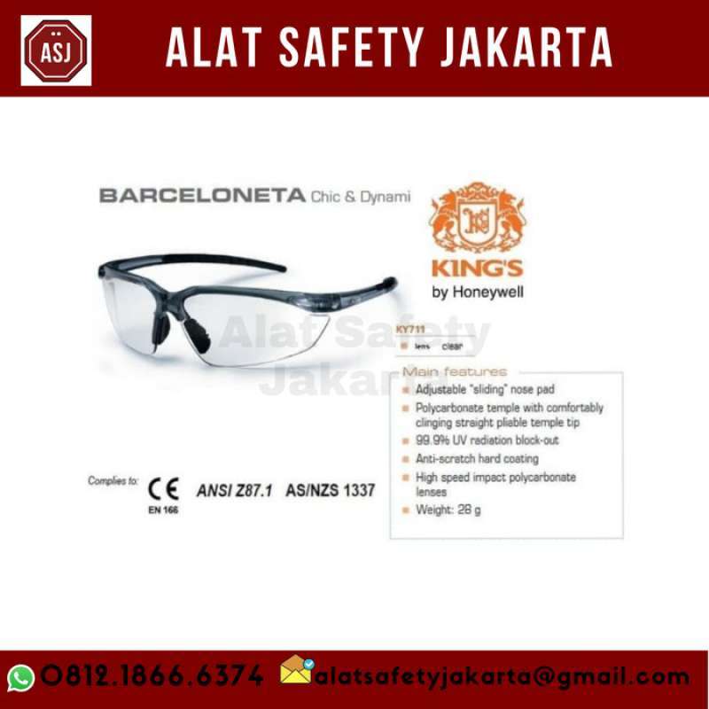 Jual Kacamata Safety Kings Ky 711 / Safety Glasses Ky 711 Di Seller