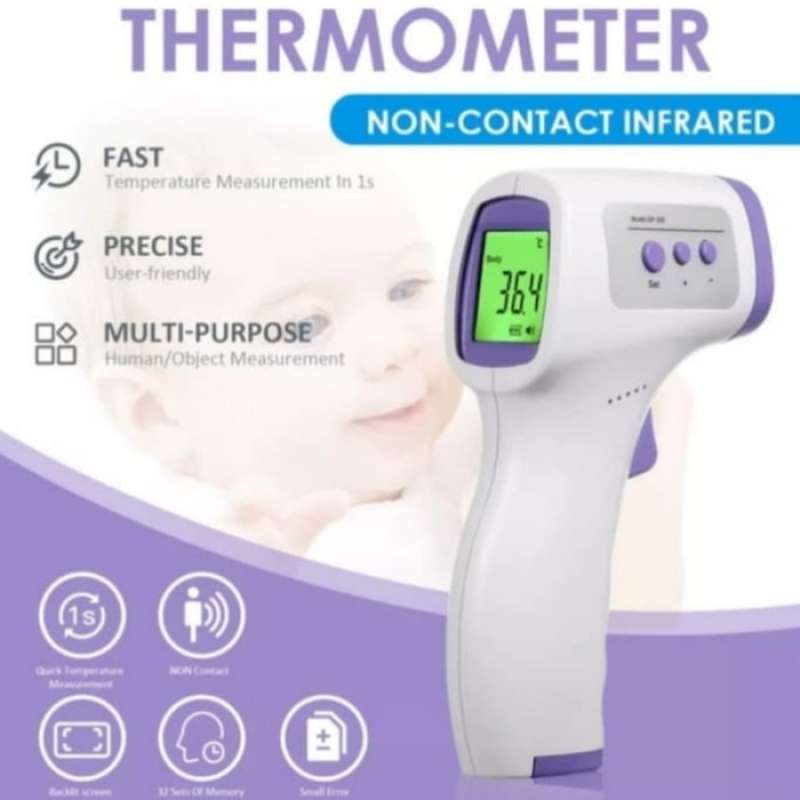 Jual infrared thermometer gun alat pengukur suhu tubuh bayi dan anak