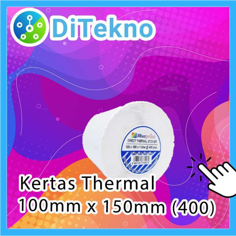 Jual Blueprint Lite Label 100mm x 150mm 400 Label - Resi Online Shop - Direct Thermal label di