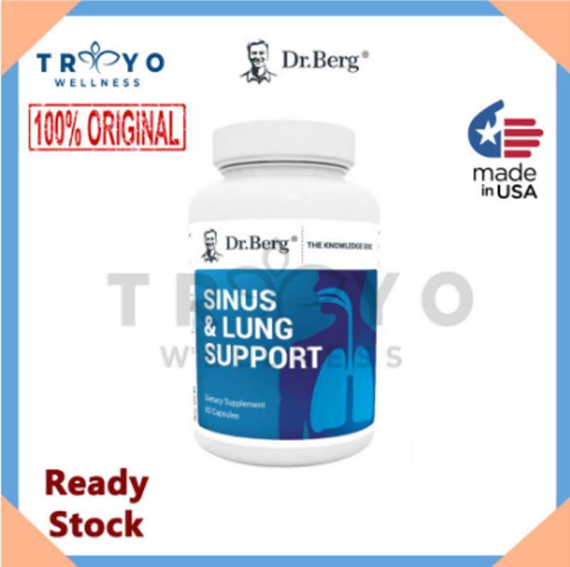 Jual Sinus Lung Support Formula Dr Berg 60 kapsul suplemen pernafasan paru di Seller
