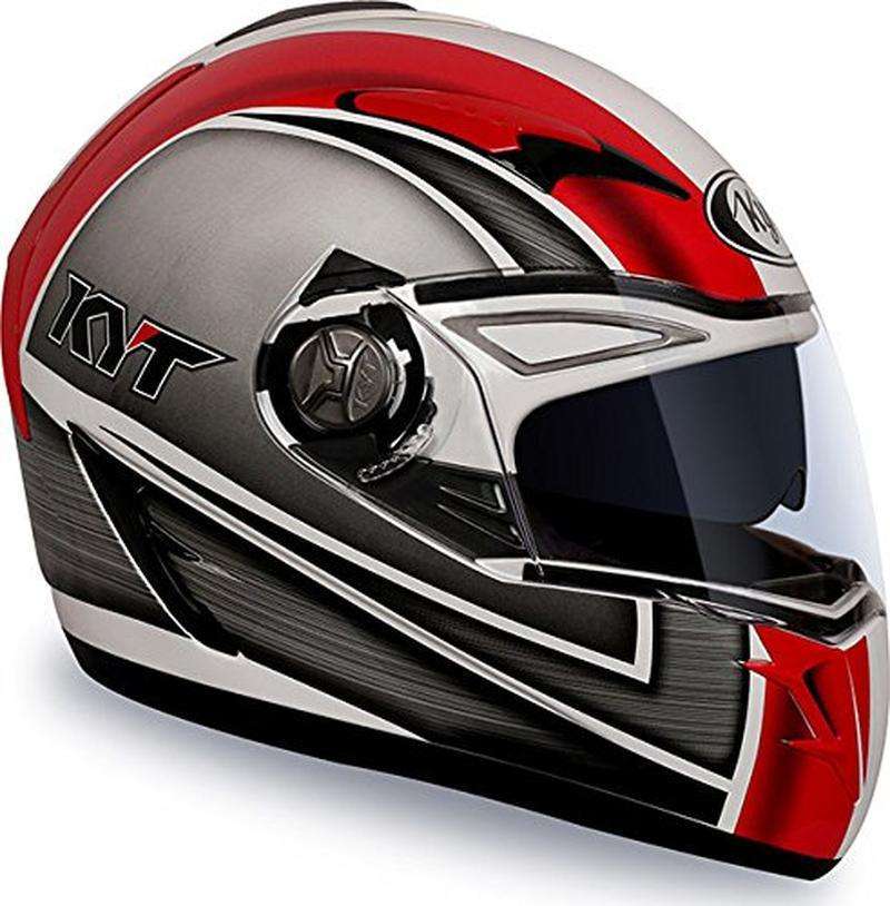 Jual Helm KYT Alpha Venom Gunmet Orange Full FullFace Metal Visor di