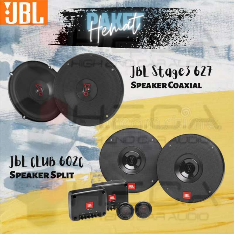 Promo Paket Speaker Split JBL CLUB 602C + Speaker Coaxial JBL Stage3 ...