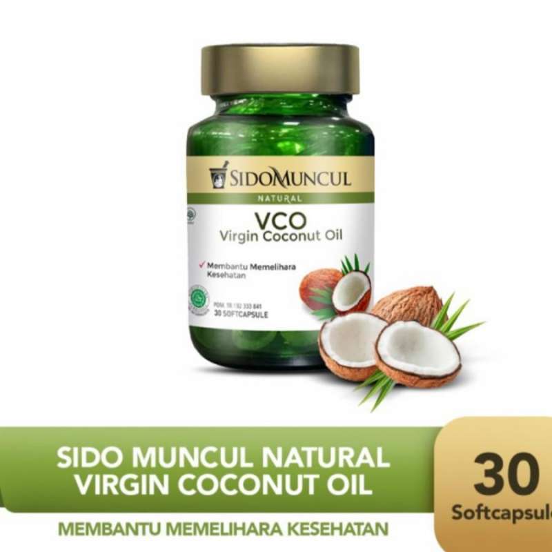 Jual SIDO MUNCUL NATURAL VIRGIN COCONUT OIL 1000mg ISI 30 SOFT CAPSULES di Seller Mula Shop