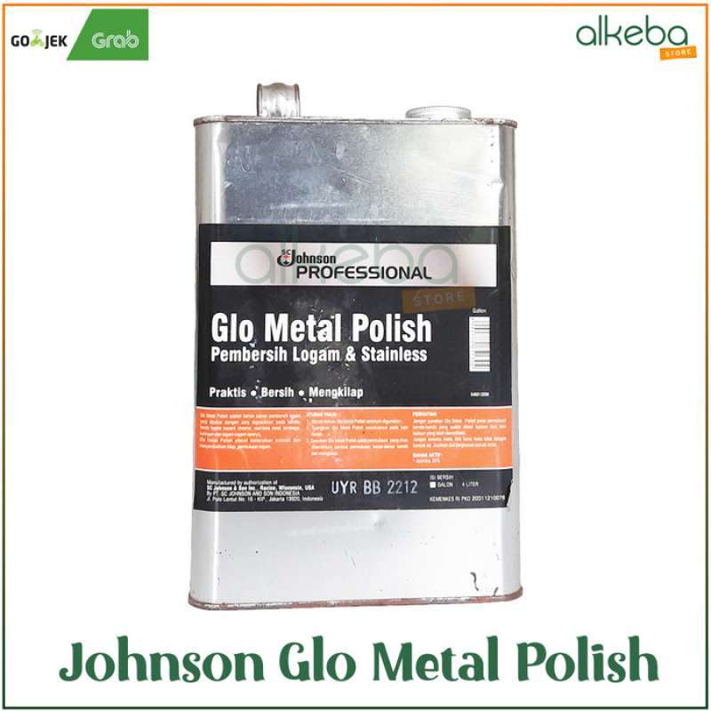 Promo Glo Metal Polish Johnson Galon 4 Liter Pembersih Logam Dan