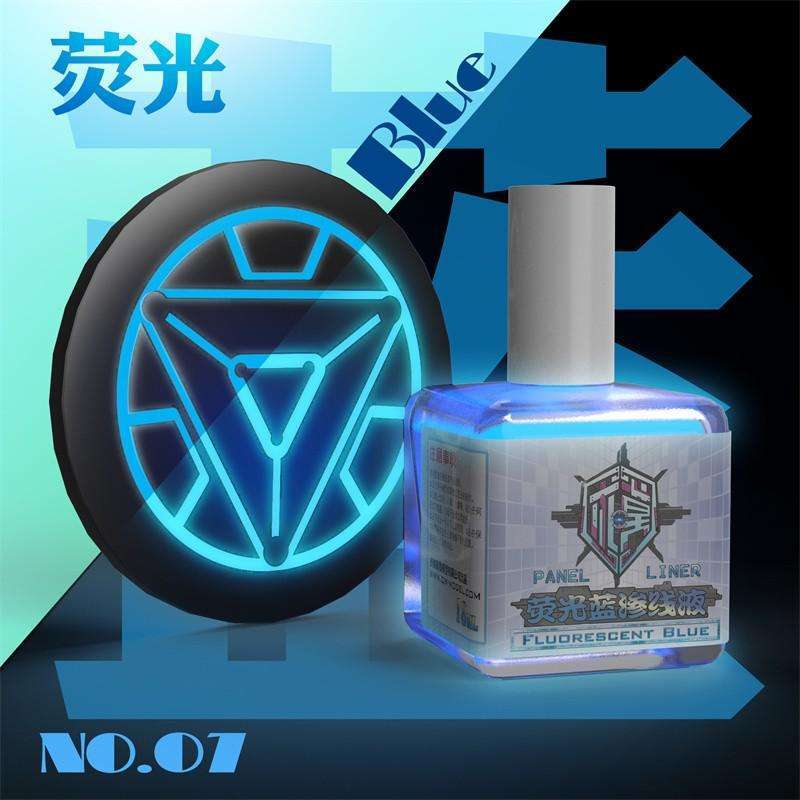 Jual FLUORESCENT PANEL LINE ACCENT COLORS NEON GLOW IN UV LIGHT GUNDAM